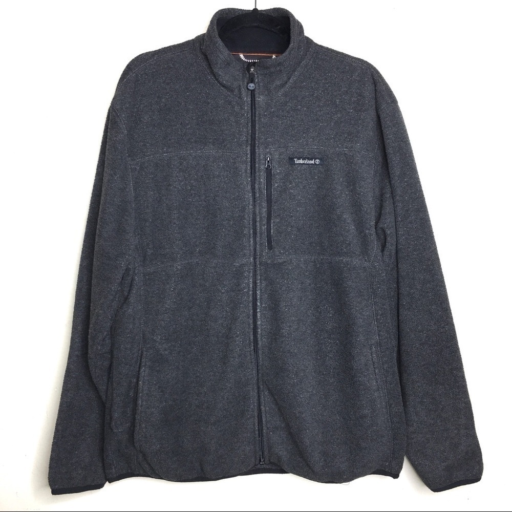 Timberland Men’s Signature Fleece Full Zip Gray Jacket